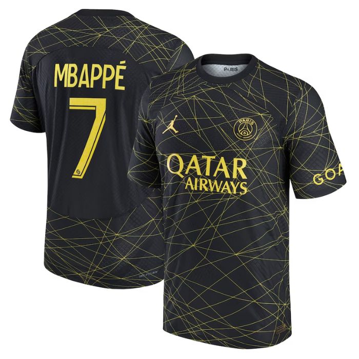 Kylian Mbappé Paris Saint-Germain Unisex Jersey 2022/23 Fourth Player Jersey - Black